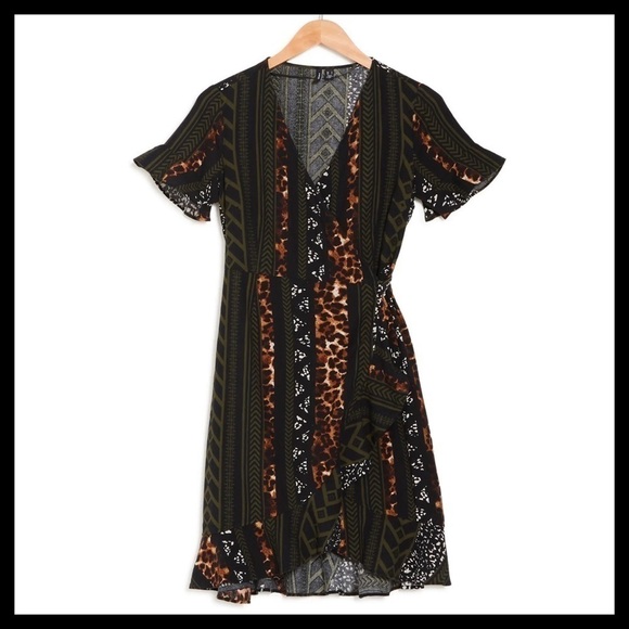 VERO MODA Henna Wrap Dress - Picture 5 of 6